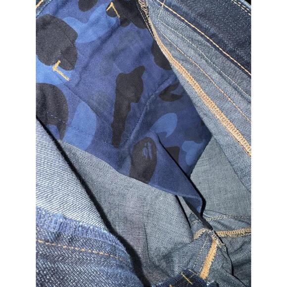Bape A Bathing Ape Vintage Denim Jeans Mens Sz Large 33x33 - Picture 8 of 8